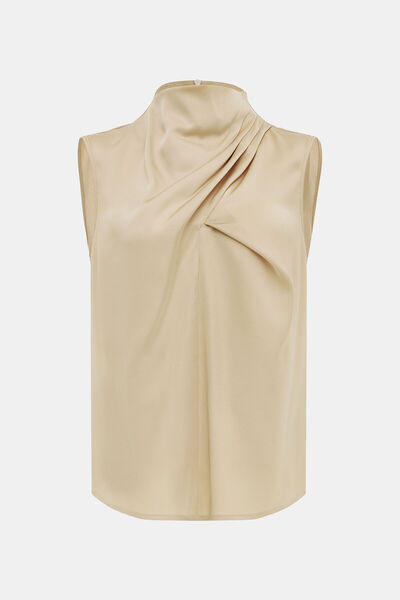 W Collection VİZON BİSİKLET YAKA DÜŞÜK KOLLU BLUZ