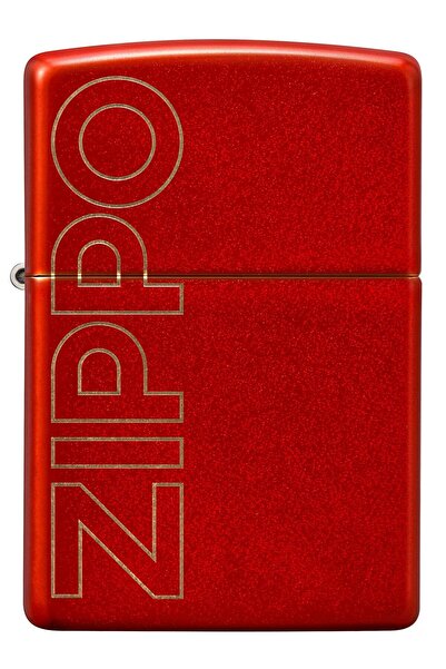 Zippo Metallic Red Logo Dizayn Çakmak
