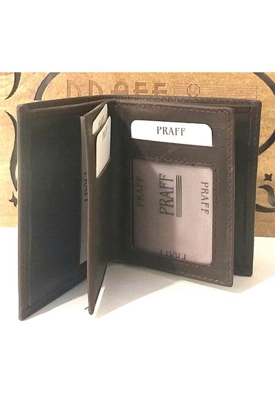 Praff Мъжки портфейл от естествена кожа P-8027