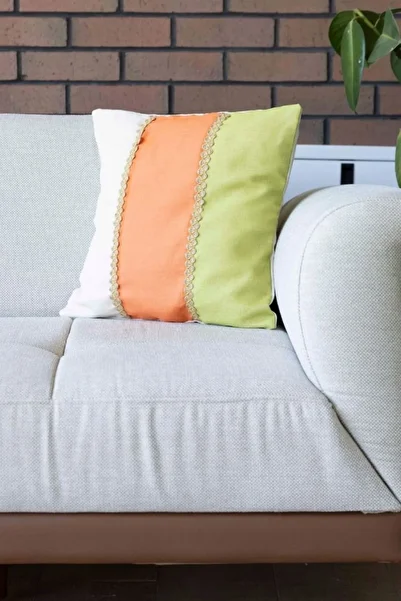 RH Rosehan Set of 2 Colorful Laced Throw Pillow Covers