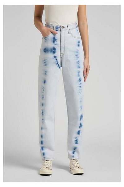 Lee Blugi Stella Blue - talie înaltă, 100% bumbac, blugi de damă cu ajustare normală