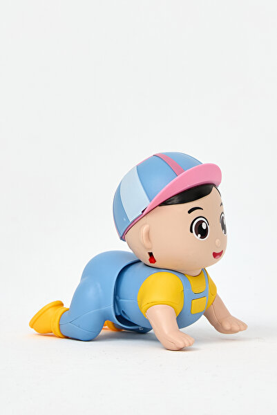 Cute Crawling Baby ( Blue And Pink )