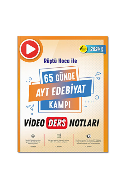 Tonguç Yayınları Rüştü Hoca İle 65 Günde AYT Edebiyat Video Ders Notları Rüşt...