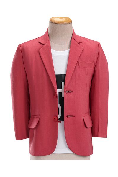 Babyhug Babyhug Full Sleeves Party Wear Blazer with Graphic Printed T-Shirt - Pink & White
