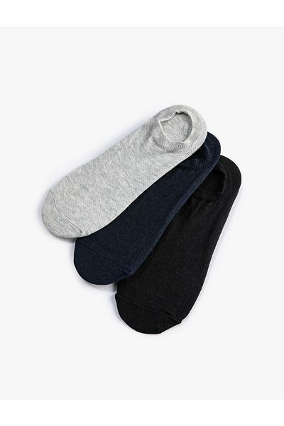 Koton Set of 3 Sneaker Socks Multicolor