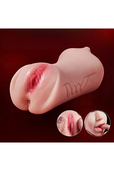Night Blue Erotic Shop Nıght Blue Ağızlı Gerçekçi Yapıda Yumuşak Dokulu 2 Girişli Mastürbatör