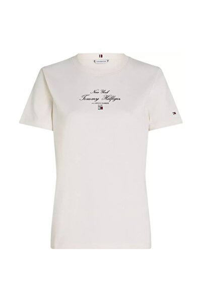 Tommy Hilfiger Γυναικείο T-shirt WW0WW43895 Μπεζ