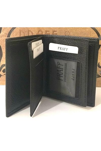 Praff Мъжки портфейл от естествена кожа P-8027