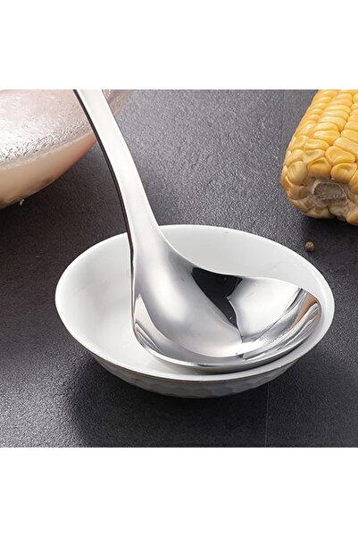 Fissman Soup Ladle w/ Hanging Hole 32x9.5cm, Stainless Steel Serving Ladle for Soup, Salad Dressing