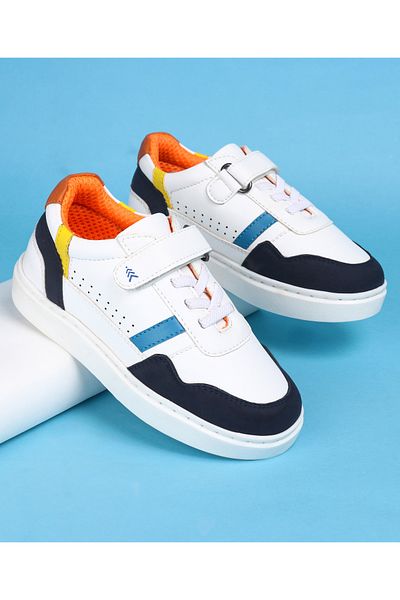 Pine kids Velcro Closure Casual Shoes - White