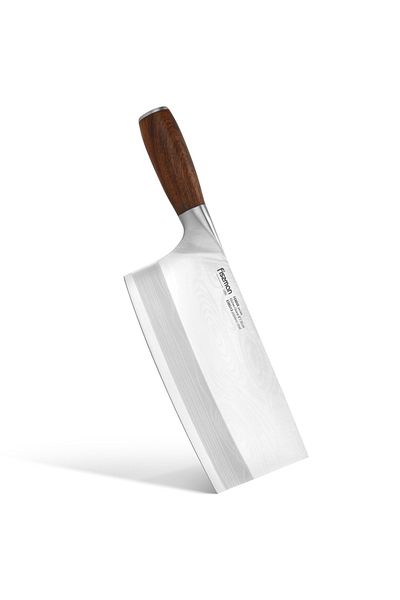 Fissman Kitchen Cleaver Knife 8'' with Steel Pommel, Meat Butcher Knife Damascus Fenrir Series