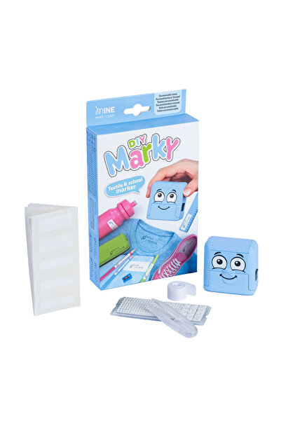 Mine Stamp - ختم ماركي DIY للمنسوجات واسم المدرسة - أزرق