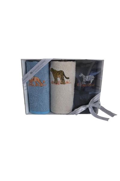 Ender Home Minizoo 3-Piece Kitchen Towel Set – 30X50 cm