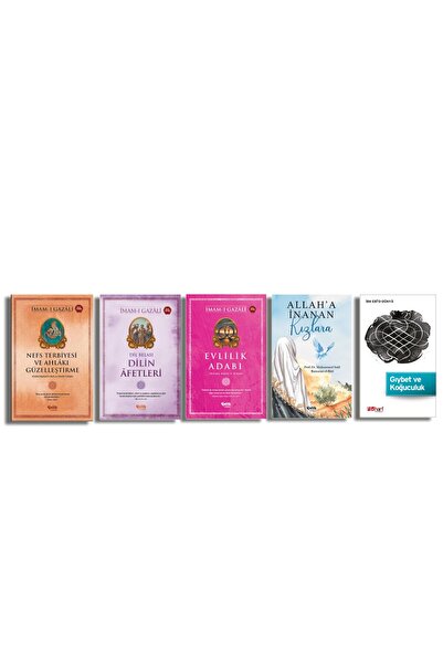 Çelik Yayınevi iMAM GAZALİ KİTAP SETİ (5 KİTAP) Nefs Terbiyesi-Evlilik Adabı-...
