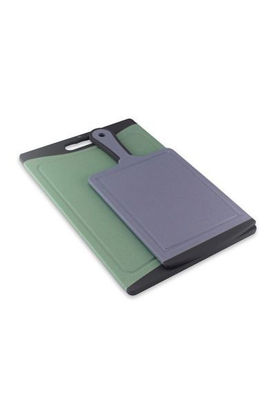 Fissman طقم لوح تقطيع مؤشر 2 قطعة 25 سم 18x35.5 سم (بلاستيك + TPR)