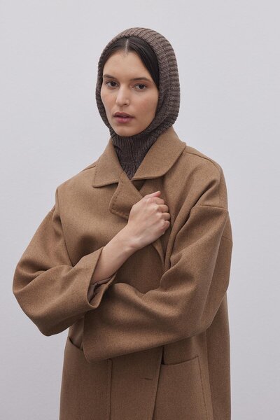 Fahhar Brown Knitted Beanie
