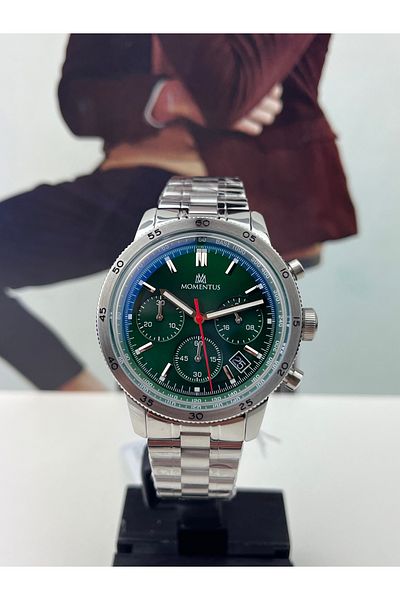 Momentus Green Men's Wristwatch 5 Atm Waterproof