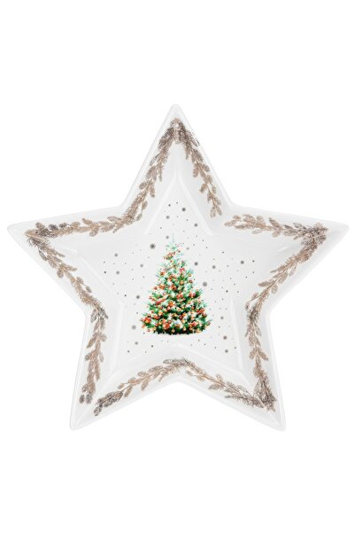 Fissman Star Serving Plate 19x15.5cm, Christmas-themed Design Star-shape Plat...