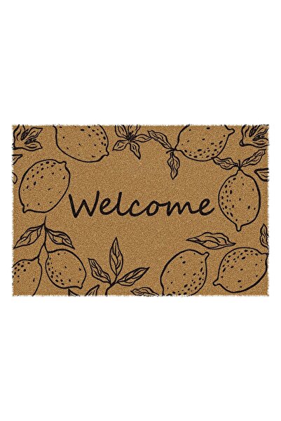 Decovetro Paspas Welcome Lemon Patterned Doormat 40 X 60 cm