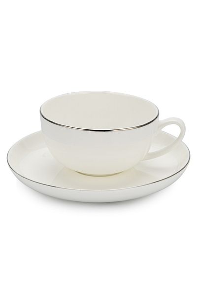 Fissman Porcelain Mug and Saucer 230mL Orfei Series