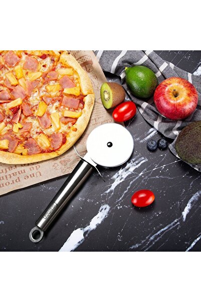 Fissman Premium Pizza Cutter 6cm, Staineless Steel Pizza Cutter with Hanging Hole