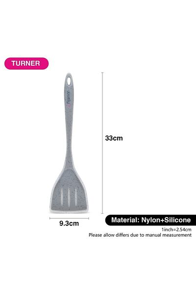 Fissman Kitchen Turner Mauris Grey 33cm (Nylon + Silicone)