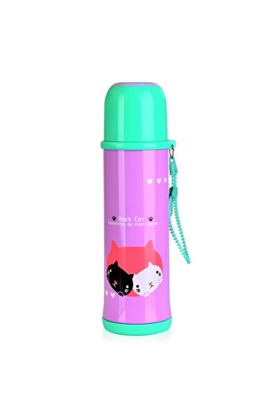 Fissman Portable Stainless Steel Vacuum Flask With Thermal Insulation Multico...