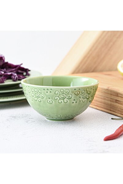 Fissman Ceramic Bowl Green 14cm