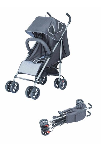BabyCara Baby Stroller Lightweight Foldable Adjustable Seat Can Sit and Lie Down