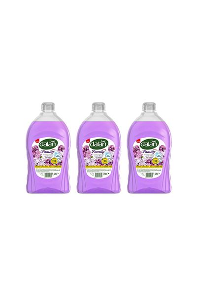 Dalan 1.5 Lt 3 Pieces Liquid Soap Family Lilac Bouquet