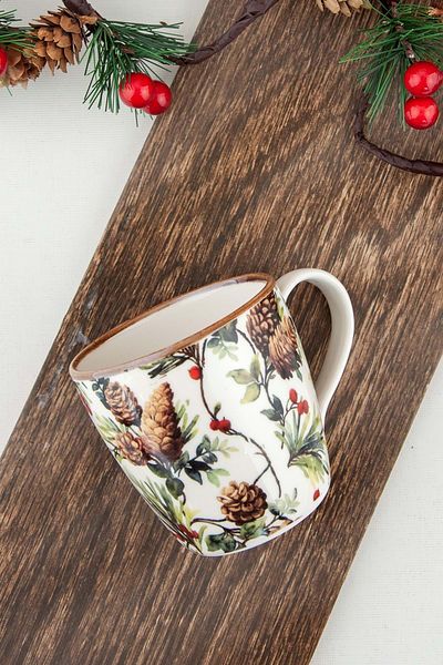 Bursa Porselen Dekor Forest Draining Porcelain Mug