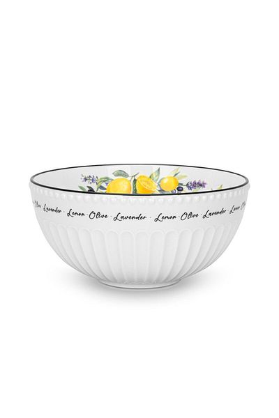 Fissman Salad Bowl Lemon Provence Series 20cm Porcelain