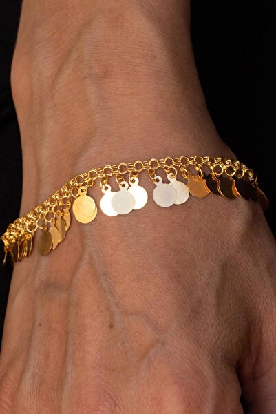 Bayar Gold 14 Ayar Altın Pullu Bileklik