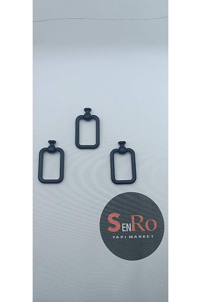 senRo yapı Market Mâner dreptunghiular negru cu o singură gaură pentru mobilier dulap dulap