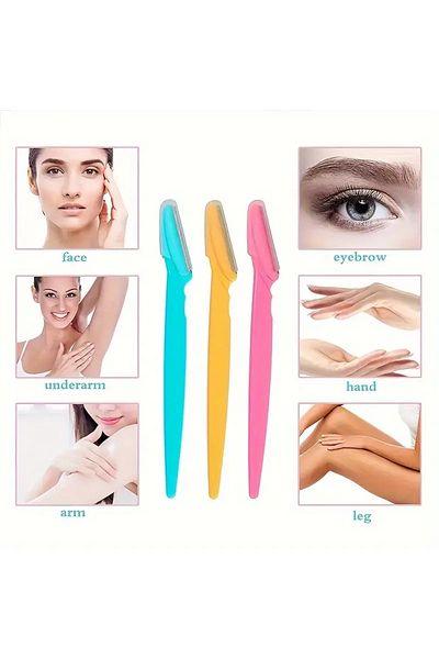 ANI OFİS KIRTASİYE A K 3 Multi-Purpose Eyebrow Blade for Face and Eyebrows - for Shaping and Smoothing