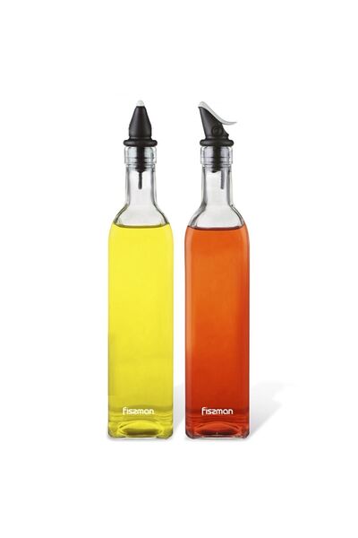Fissman موزع سكب زجاجات الزيت والخل مكون من قطعتين