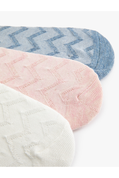 Koton Комплект чорапи с цветни текстурирани ботуши от 3 части