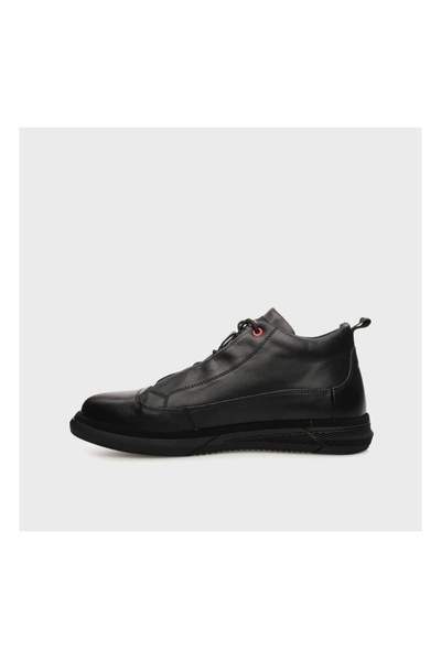 MARCOMEN HAKİKİ DERİ SİYAH CASUAL YARIM BOT