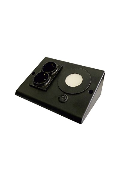 Nisa EKO-Beyaz Işık 3 Watt Tezgah Altı Plastik Priz E2130 Siyah