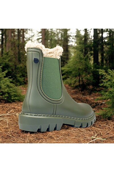 IGOR Rock Borreguito Women's Sheepskin Rain Boots, Non-Slip Sole Boots