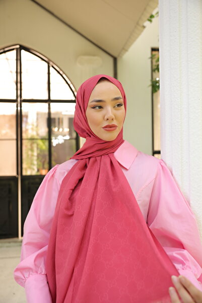 QASSA SHAL G Patterned Shawl - Crocus Model