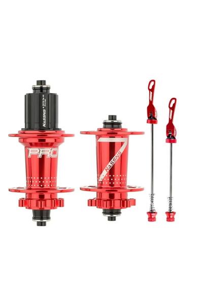 HASSNS Pro7 Ön Arka Göbek Seti 32 Delik Kırmızı