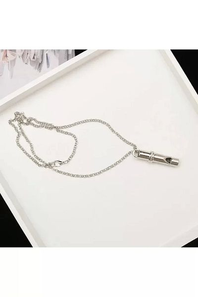 ÇERÇİCİ Earthquake Whistle Steel Pendant