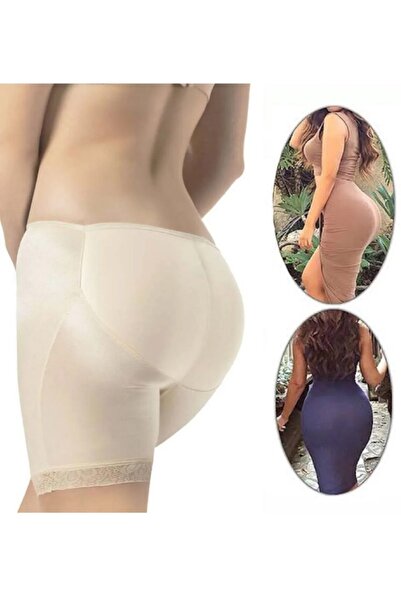 SAUNA SUIT Women's Pop up Hip Supported Skin Color Shorts Corset, Butt Supporting and Enlarging Corset Shorts