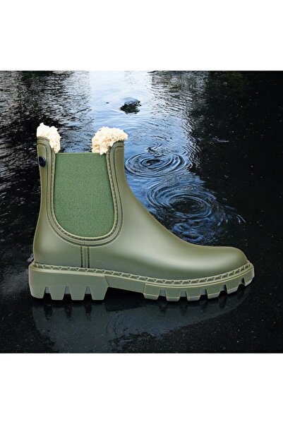 IGOR Rock Borreguito Women's Sheepskin Rain Boots, Non-Slip Sole Boots