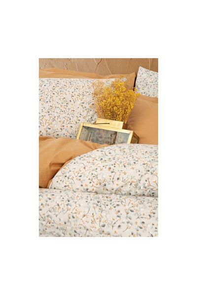 ŞENER HOME CottonBox Petite Διπλό Σετ Παπλωματοθήκης - Εφαρμοσμένο σεντόνι και Μπεζ Posy