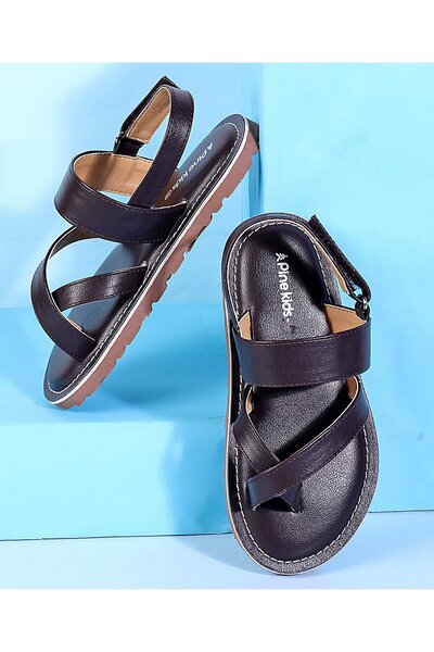Pine kids Party Wear Sandals - Blue Brown
