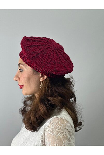 Gönülden Tasarım Hand Knitted French Women Ressam Beret