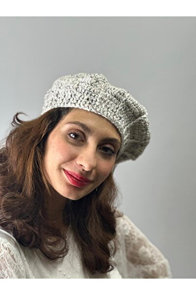 Gönülden Tasarım Hand Knitted French Women Ressam Beret