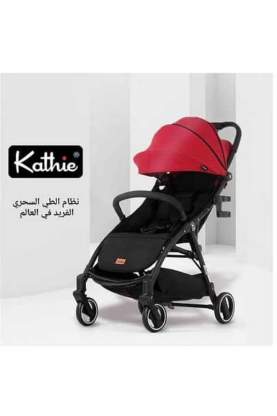 BabyCara Baby Stroller Foldable with Cup Holder Storage Basket One-Step Brake and Front Bumper